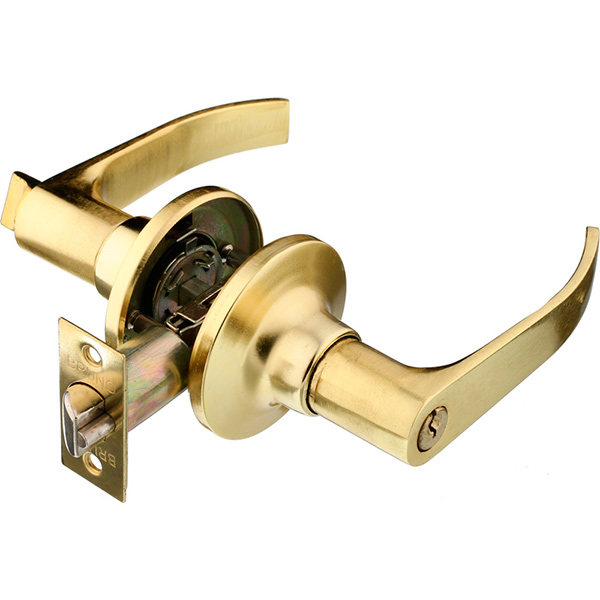 Ручка-защелка Bruno 878 PB ключ-фиксатор полированная латунь