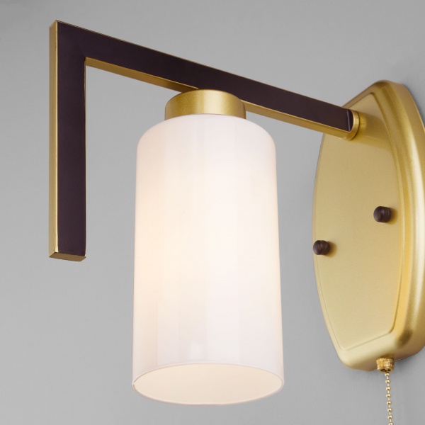 Светильник настенный Strotskis Palio 1x60 Вт E27 черный/золото 70126/1 