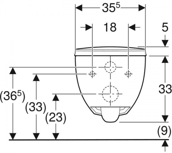 Унітаз підвісний Geberit MODO Round Rimfree 502.939.00.1, закрита форма, з швидкоз'ємним сидінням soft-close
