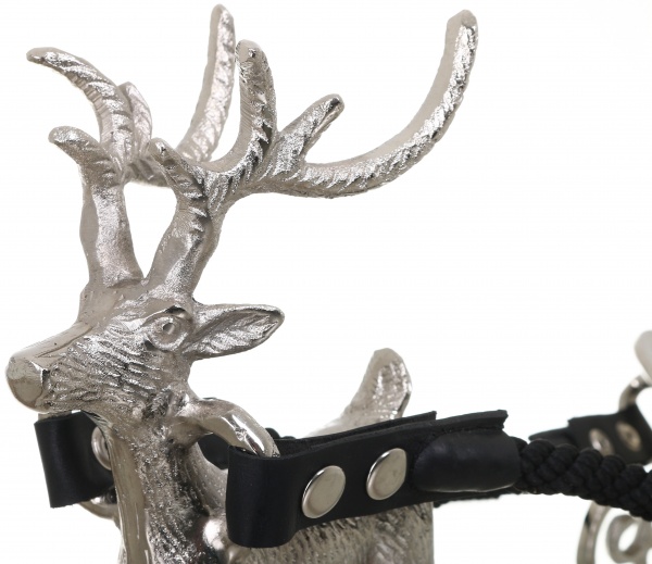 Статуэтка оленья упряжка 56x24x20 14377