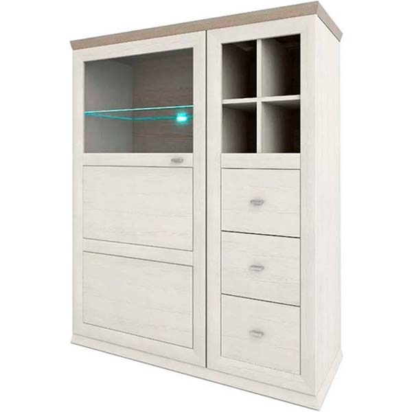 Комод Софро Осло 1100 1Д/3Ш (04) пино аурелио/мадагаскар 