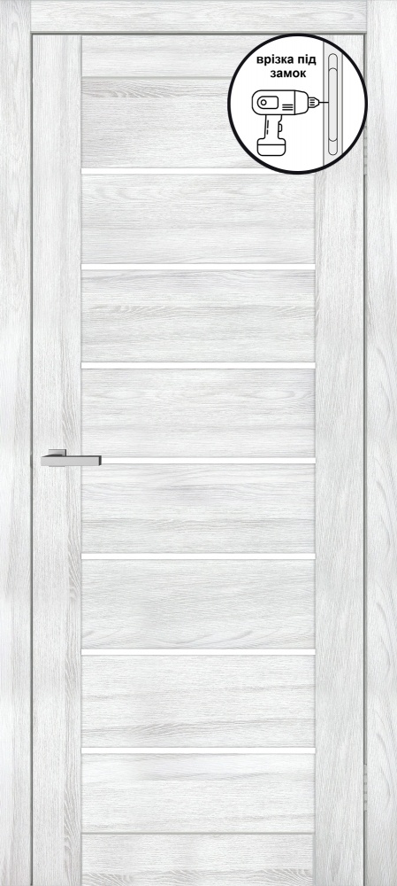 Дверное полотно ОМиС Lego 10 G (с фрезерованием п/з 96/85) ПО 700 мм клен айс