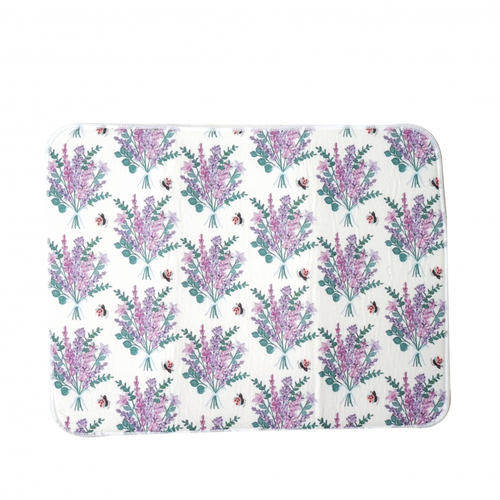 Коврик для сушки посуды Eco Fabric 38 х 51 см лаванда