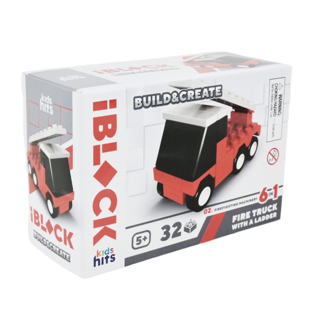 Игрушка-конструктор Iblock Kids hits JUNIOR Пожарная (в ассортименте) KH51/004