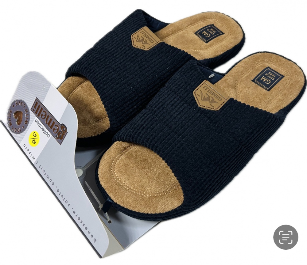 Капці домашні Gemelli Маріо р.45 синій