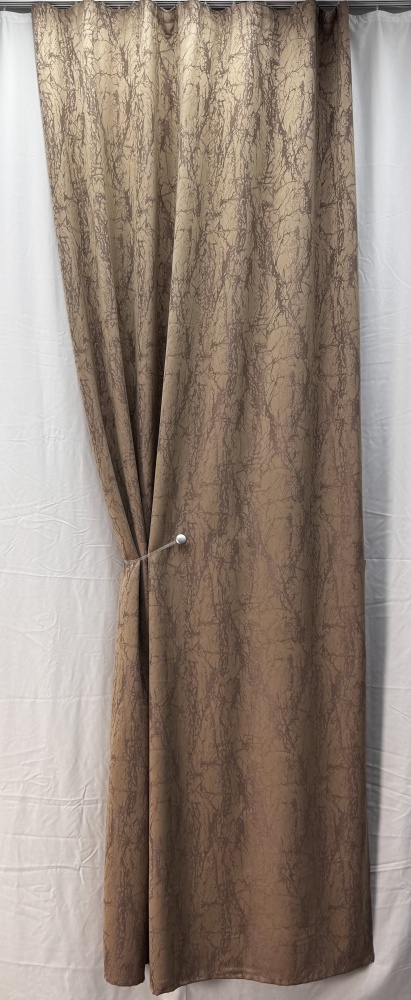 Штора Мрамор мокко 140х270 см Velvet House