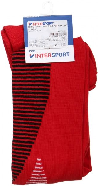 Гетры футбольные Duna 2178 р. 39-42 красный 