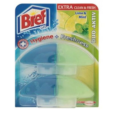 Гігієнічний блок для унітазів Bref Duo-Aktiv Лайм та м’ята 60 мл змінний