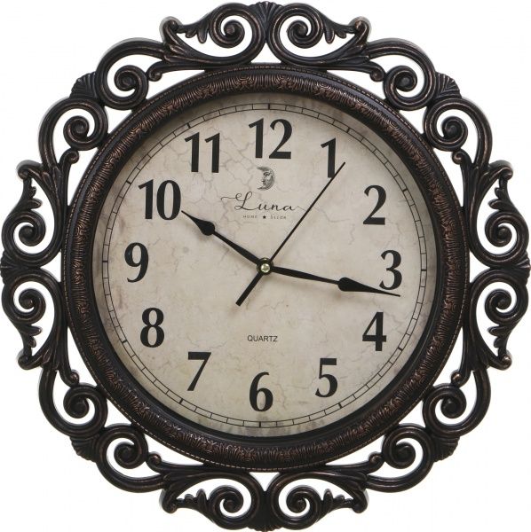 Часы Pattern 40,5x4,6 см античный черный