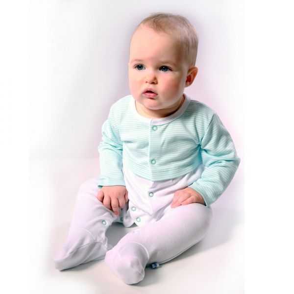 Человечек Lucky tots р.62 белый с голубым 1713.4 