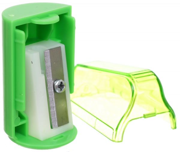Точилка пластиковая с контейнером зеленая Nota Bene