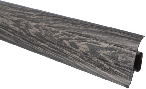 Плінтус ПВХ TIS венге чорний 18х56х2500 мм 