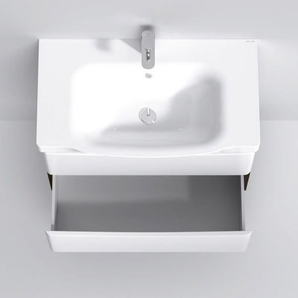 Тумба подвесная AM.PM з умивальником Like 80 венге