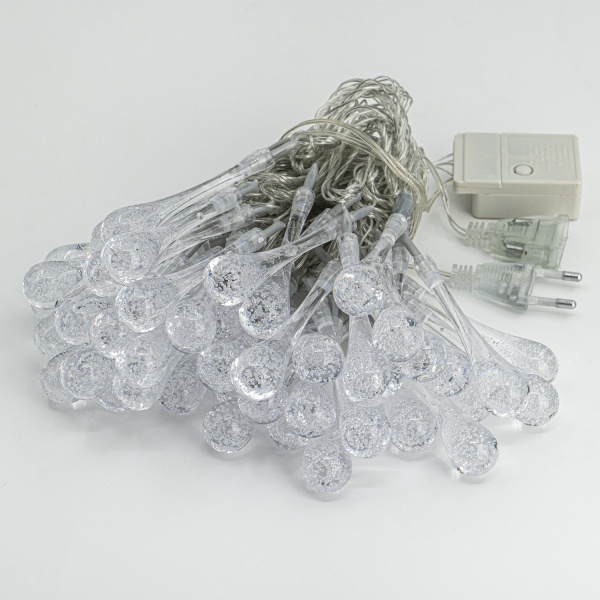 Декоративная гирлянда Altalusse (INL-2709E-50 Cold) встроенный светодиод (LED) 50 ламп 7,5 м 
