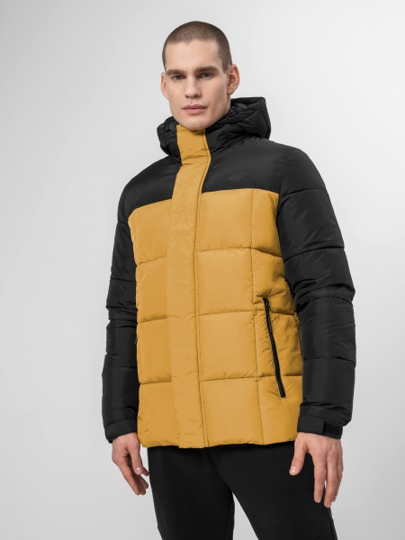 Пуховик 4F JACKET KUMP009 H4Z22-KUMP009-71S р.M жовто-чорний