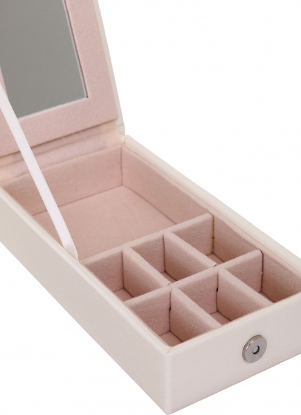 Скринька для прикрас Royal case 25,2х25,2х8,6 cм біла