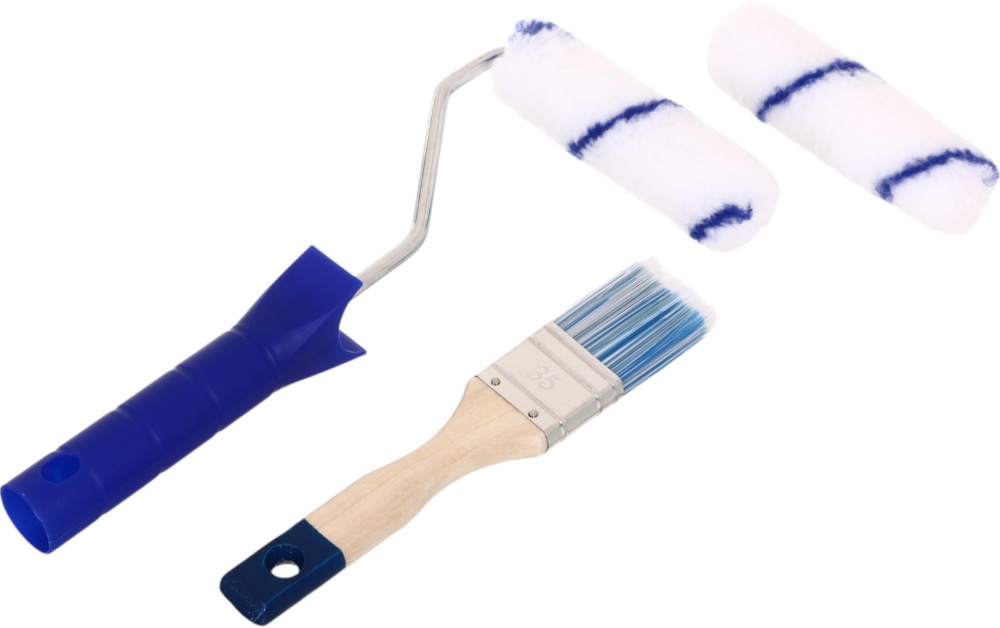 Ванночка для краски с валиком Tempo 100 мм с дополнительным валиком 100 мм и кисточкой 1,5