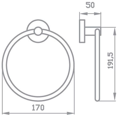 Держатель для полотенца Aqua Rodos Gloria 8113
