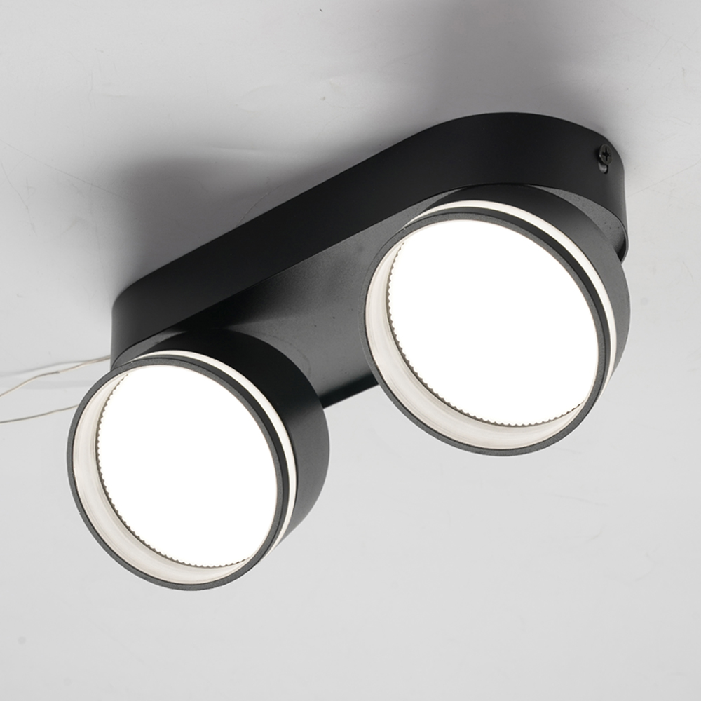 Светильник накладной поворотный LightMaster GX53 черный MLT508-2