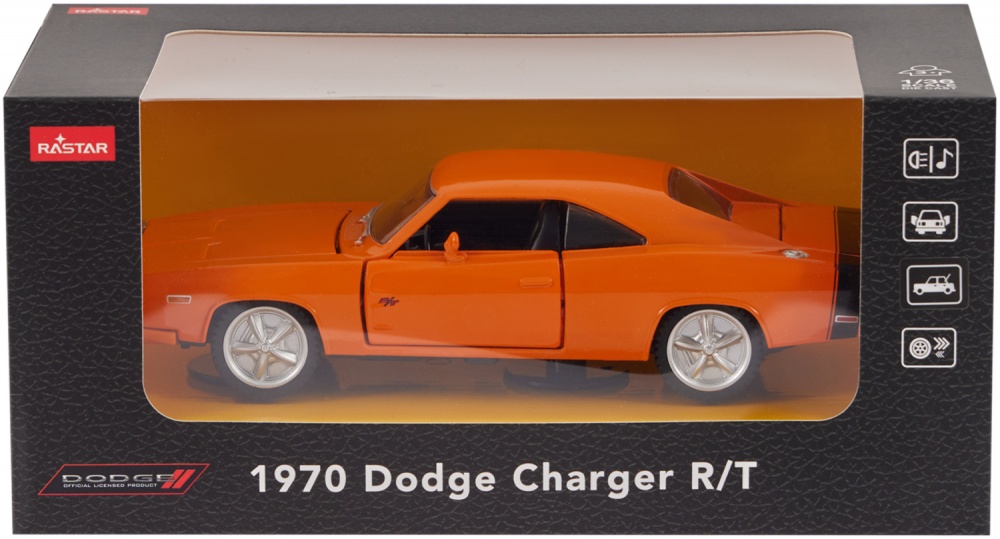 Машинка Rastar 1970 Dodge Charger R/T 1:36 454.00.96