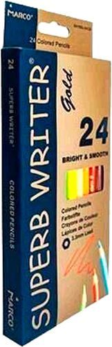 Олівці кольорові Superb Writer Gold E4100G-24CB Marco