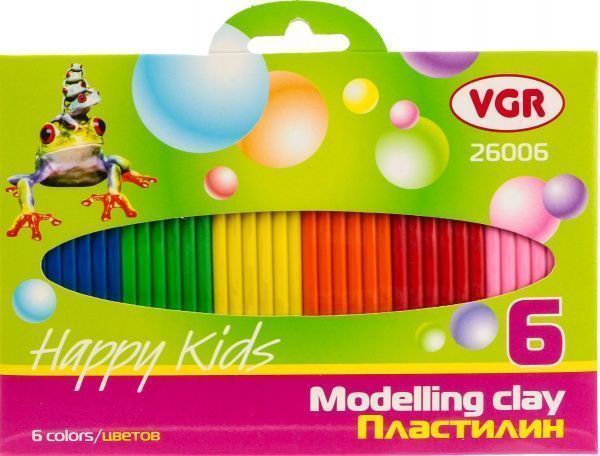 Пластилін 6 кольорів 26006 VGR