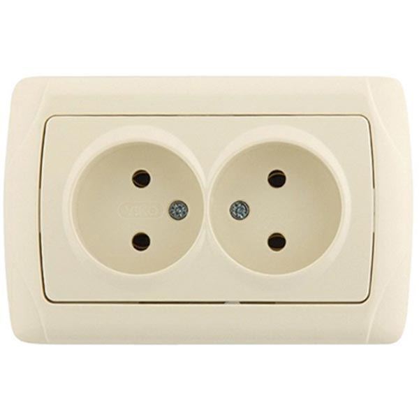 Розетка Viko Carmen 25.08.0065 кремова