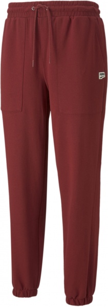 Штани Puma Downtown Sweatpants TR 53159822 р. L бордовий