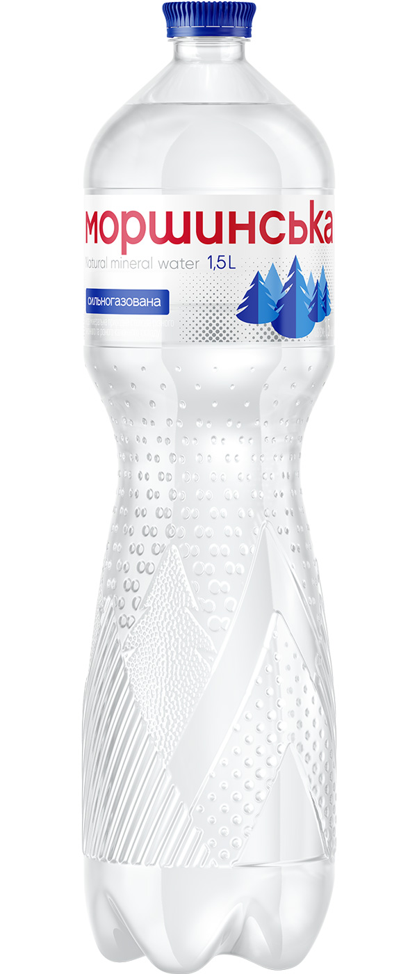 Вода мінеральна Моршинська сильногазована 1,5 л (4820017000055) 