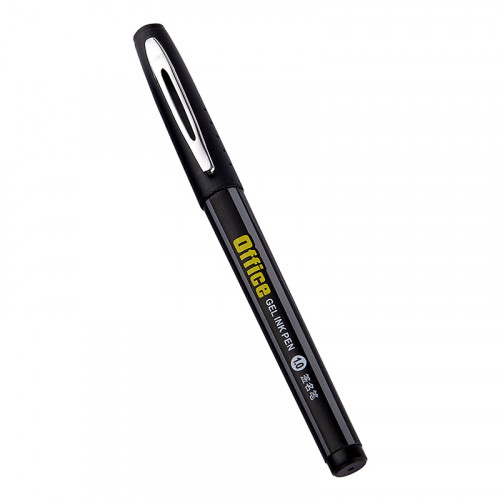 Ручка гелевая Baoke 1.0 мм черная Office (PC1048-black) 