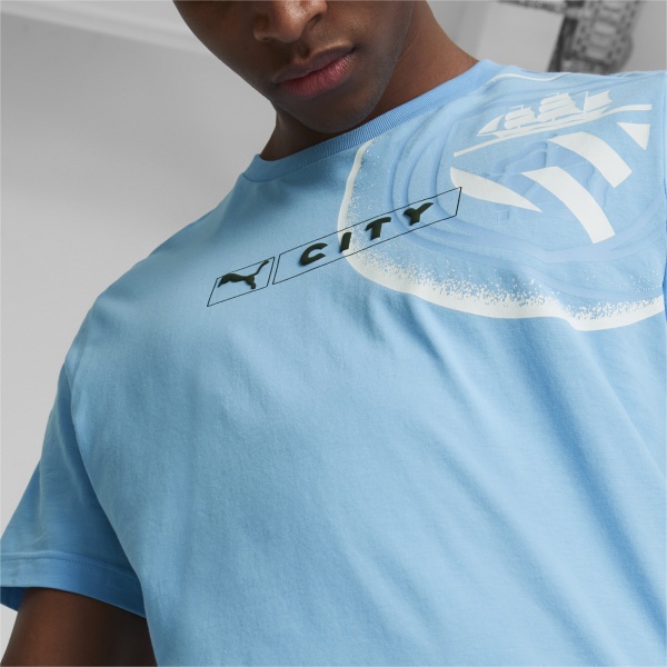 Футболка Puma MCFC FTBLLEGACY TEE 76947710 р.2XL голубой