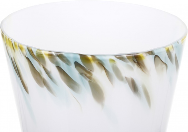 Ваза Wrzesniak Glassworks Confetti 24 см салатовый с темно-зеленым 