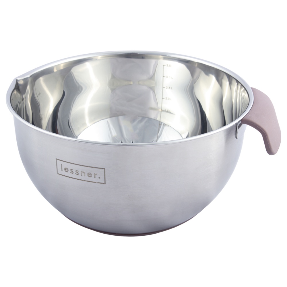 Миска для міксера велика Lessner з силіконовою ручкою 3,7 л