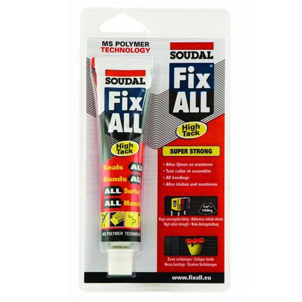 Клей-герметик Soudal Fix All High Tack 80 мл белый