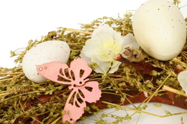 Венок пасхальный с яйцами E580159A