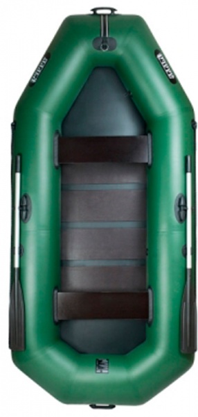 Човен надувний Ладья гребний ЛТ-310С зі слань-килимом зелений