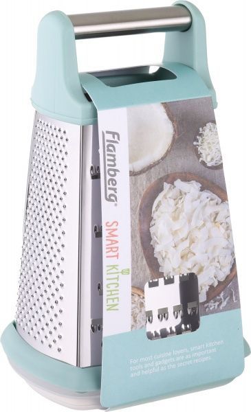Тертка чотиристороння 20 см з контейнером Flamberg Smart Kitchen