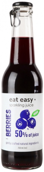 Напій соковий Eat Easy Sparkling лісові ягоди 0,25л (4820241701704) 
