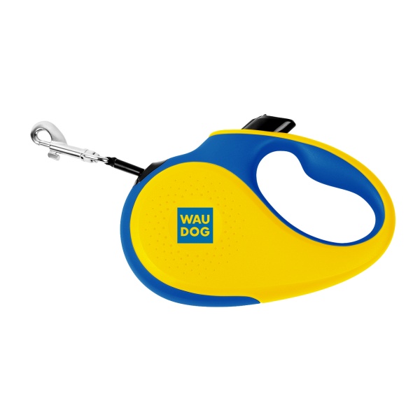 Повідець-рулетка Waudog R-leash Colors of freedom р. M до 25 кг 5 м