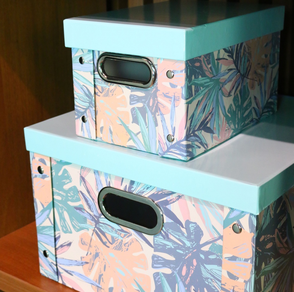 Ящик для зберігання Union CN230620-13 світло-блакитний Leaf light blue S 150x260x180 мм