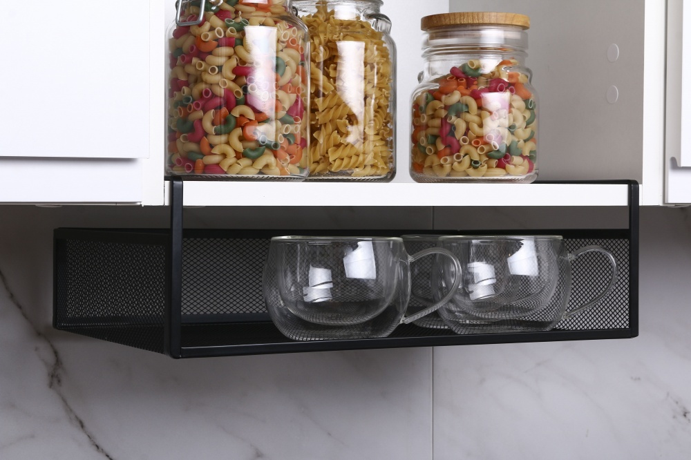 Подвесная корзина LUNA HOME сетчатый черный 38x26x12 см CN231031-13B