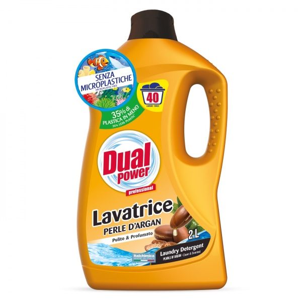 Гель для машинной и ручной стирки Dual Power BL9260 для белых вещей Арган 2 л