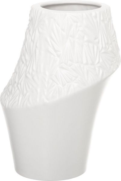 Ваза фаянсовая Surface 21х19,5х30 см белая Jomaze
