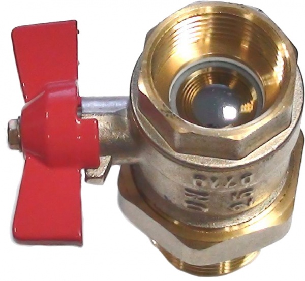 Кран кульовий Valvo DN 25 1 з американкою