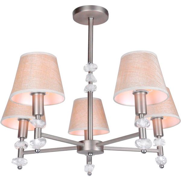 Люстра підвісна Victoria Lighting Vela/SP5 5x40 Вт E14 нікель 