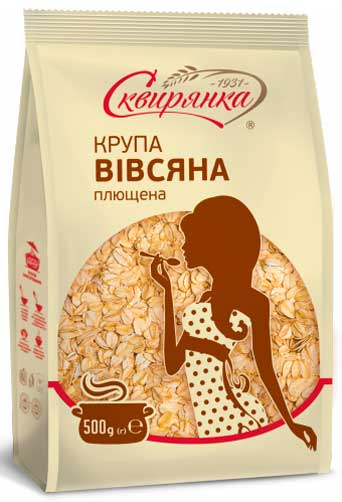 Крупа вівсяна ТМ Сквирянка плющена 500г 4820006011147 