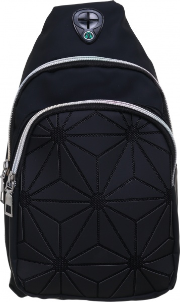 Сумка через плечо хрусталь черная