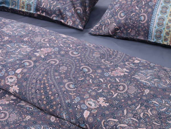 Комплект постільної білизни Piazza Di Spagna G1 2-спальний синій Granfoulard 