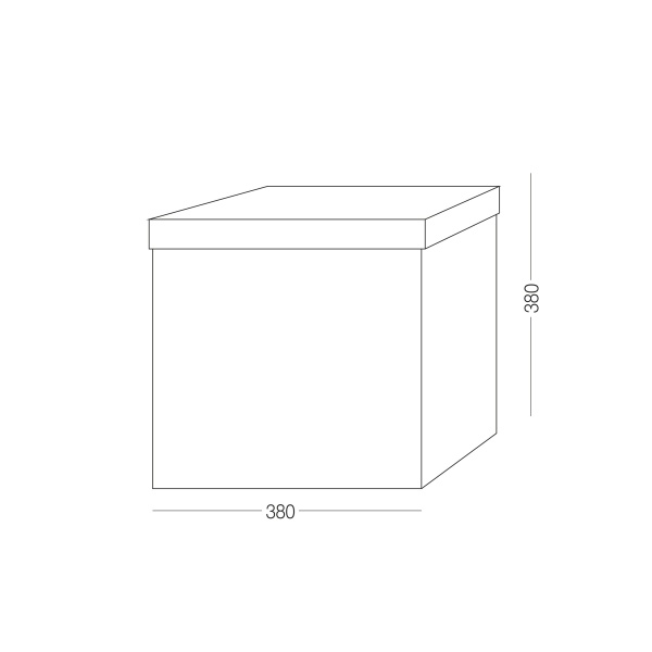 Ящик-пуф MVM TH-05 BLUE 380x380x380 мм