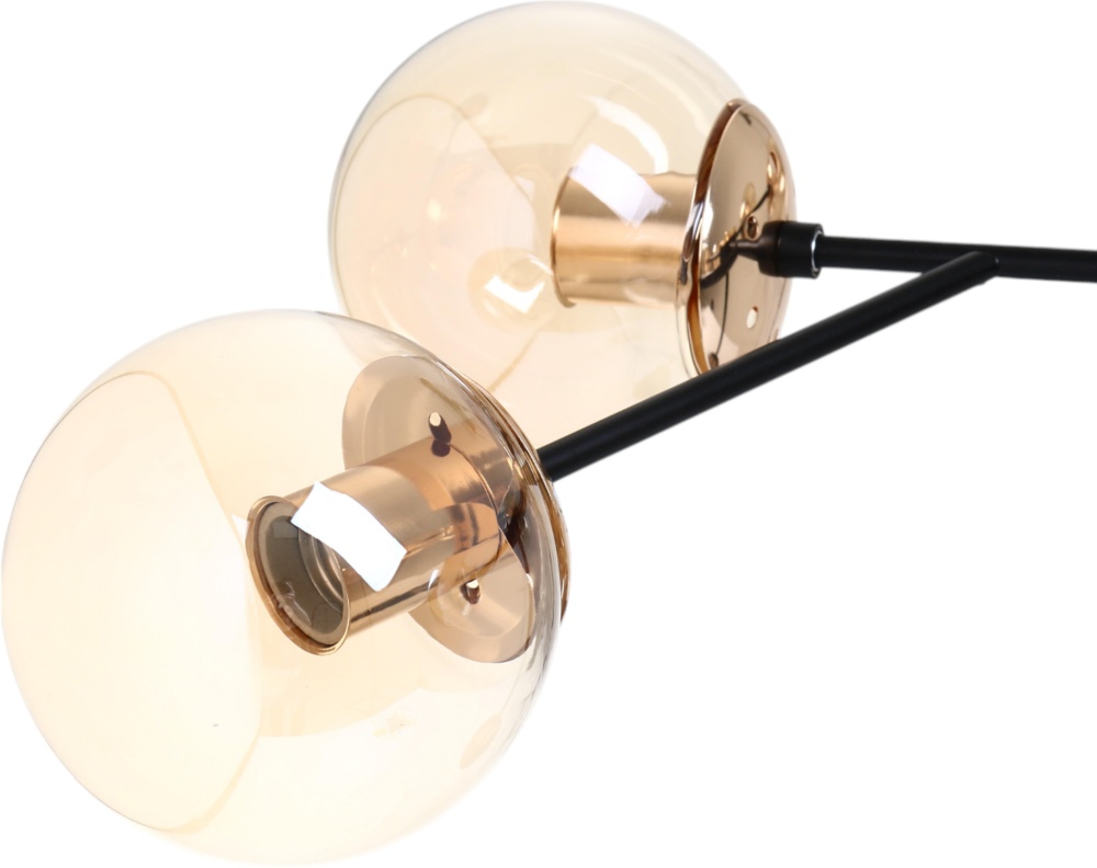 Люстра подвесная Sensio Lion 6x40 Вт E14/E27 черный с золотистым LS-74636/6BG-E2740W